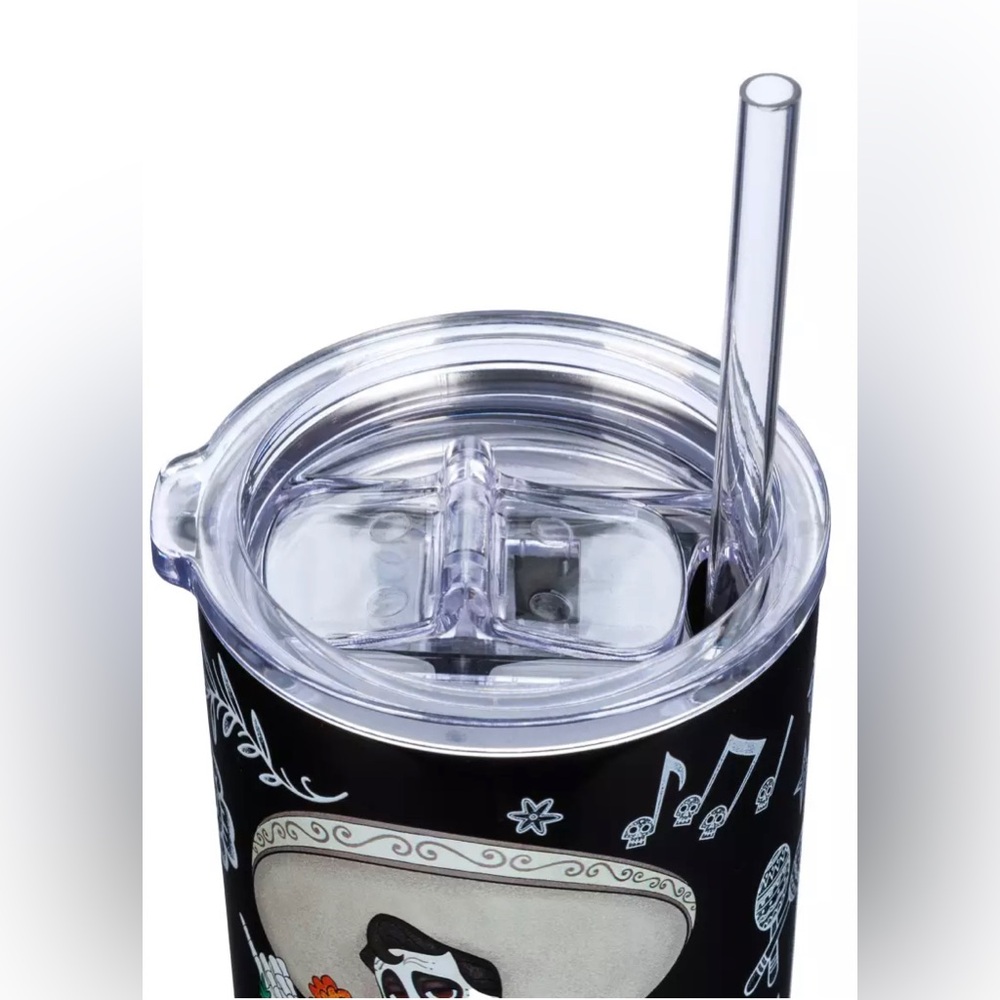 Disneys Coco- Ernesto De La Cruz 17oz Stainless Steel Tumbler with Straw 🆕 - Picture 7 of 9